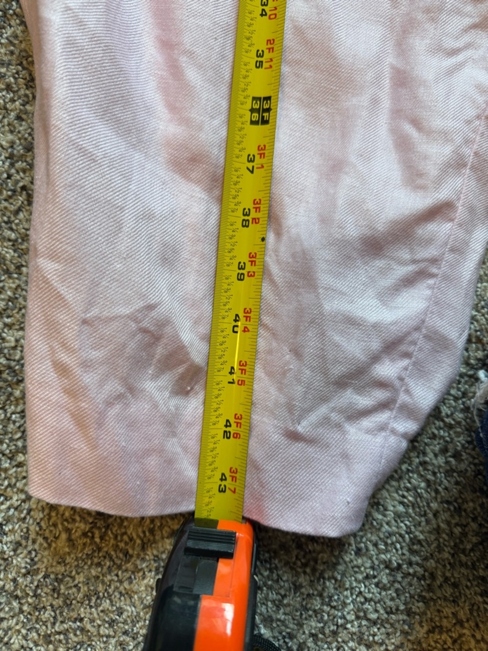 Lauren Ralph Lauren Pink Linen Trousers Size 22W Wide Leg Summer Pants - Picture 7 of 7